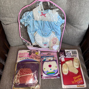 NOS 1978/1980s Vintage Totsy & Shillman Child's Doll Clothes Lot Shoes/Socks
